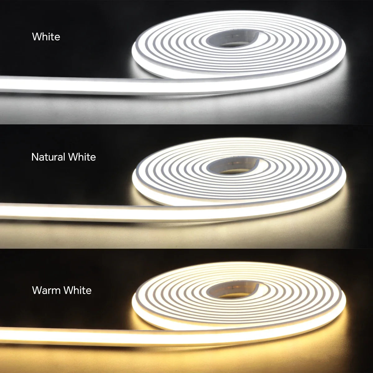 24V COB LED Strip Under Cabinet Light Neon Tape with Touch Dimmable Swtich for Closet Showcase Shelf Wall Acoustic Panel Decor